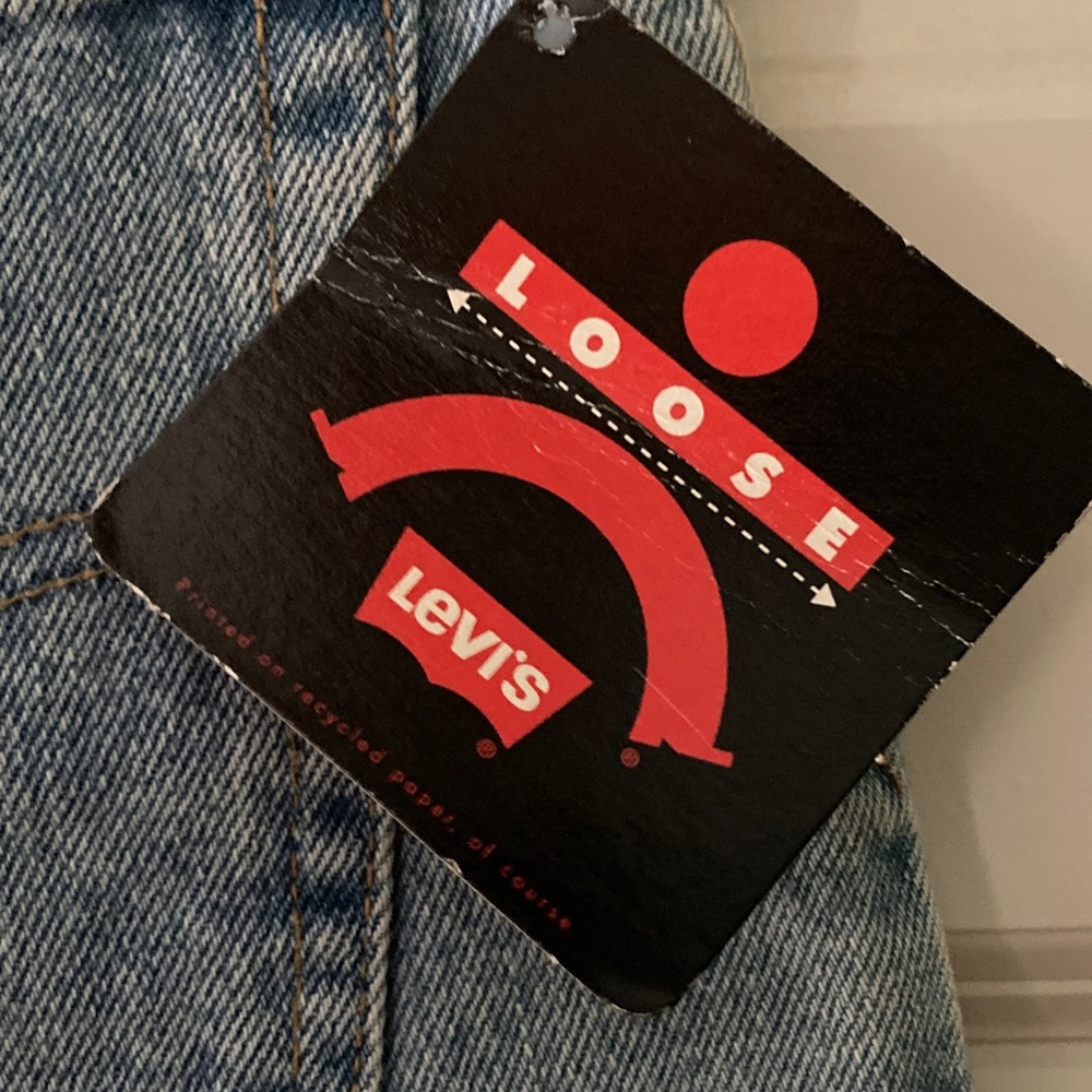 Vtg Levi’s mens 550 33/30 light wash loose fit made in USA 100% cotton classic - Picture 4 of 8